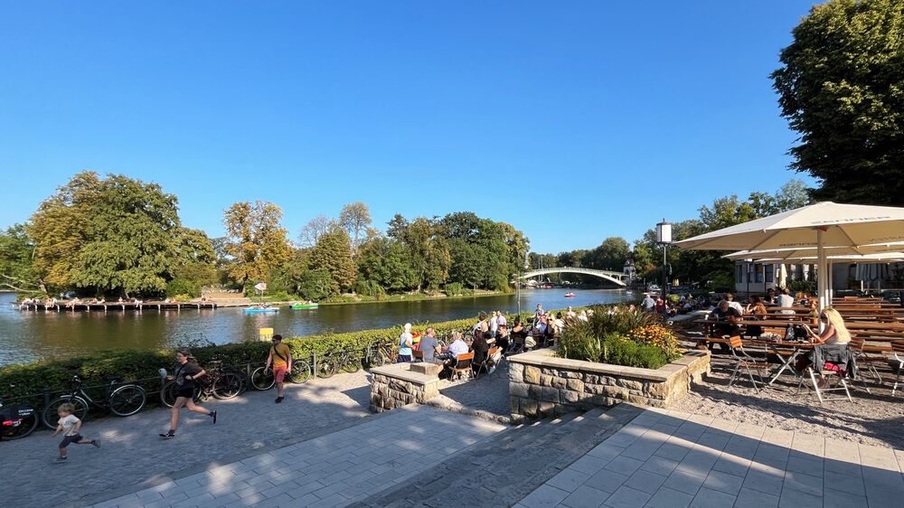 Berliner Mauer - Spree in Treptow