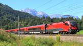 © ÖBB, Christian Auerweck / Railjet bei Werfen, Österreich / Zum Vergrößern auf das Bild klicken